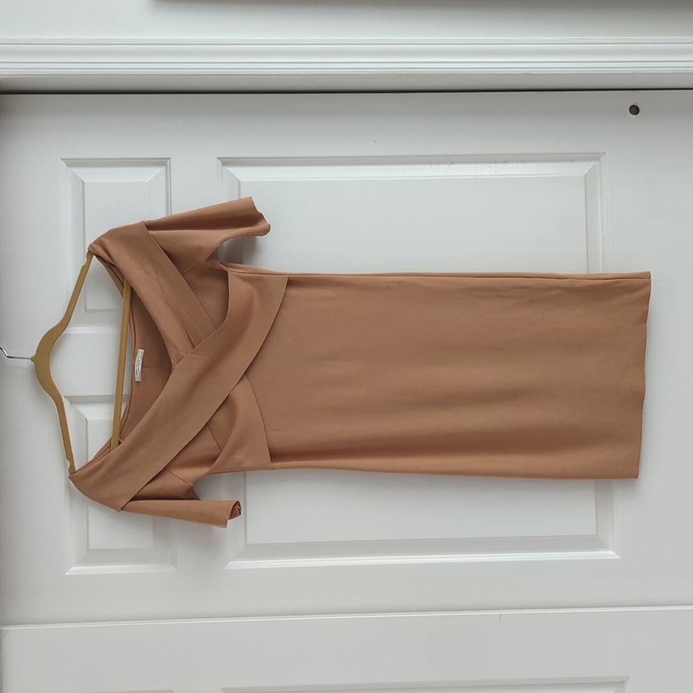 Zara viscose mini off shoulder dress